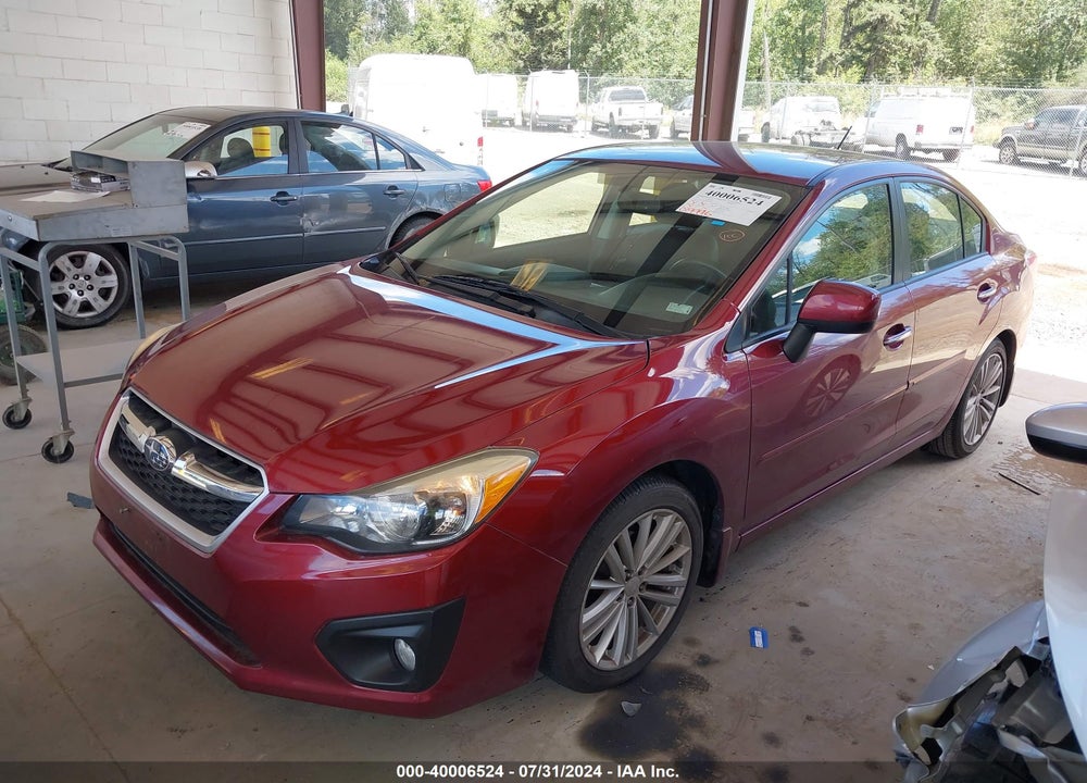 2013 SUBARU IMPREZA 2.0I LIMITED VIN: JF1GJAG62DH019996