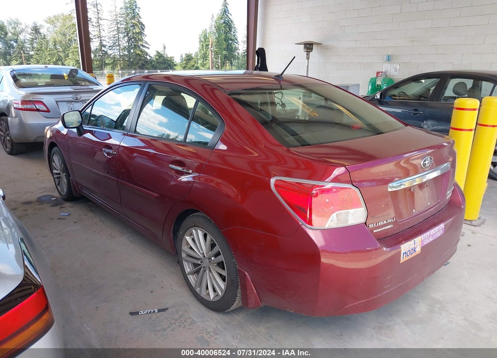 2013 SUBARU IMPREZA 2.0I LIMITED VIN: JF1GJAG62DH019996
