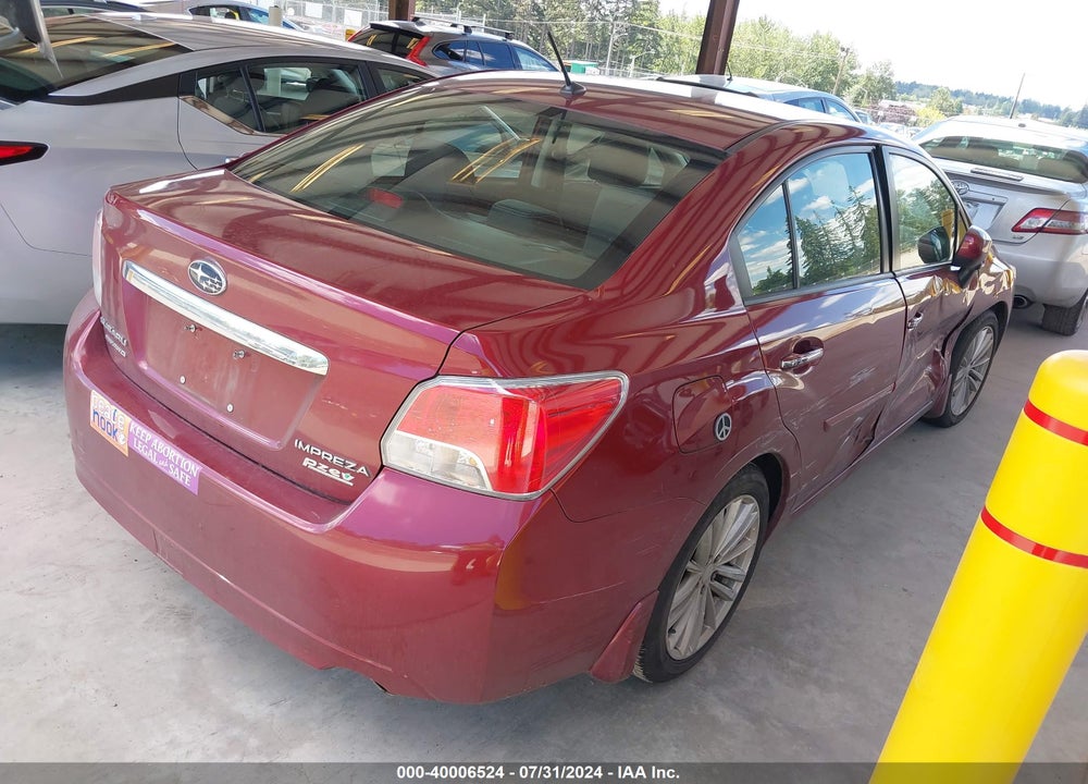 2013 SUBARU IMPREZA 2.0I LIMITED VIN: JF1GJAG62DH019996