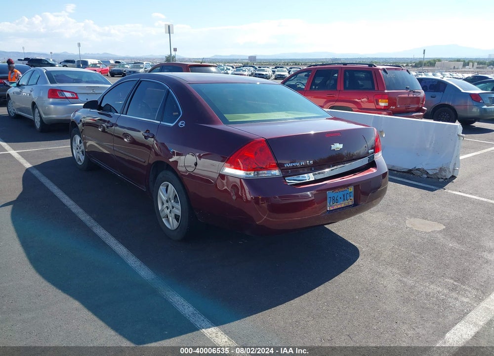 2007 CHEVROLET IMPALA LS VIN: 2G1WB58K579295872