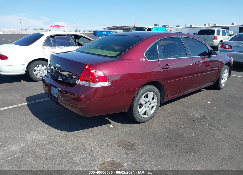 2007 CHEVROLET IMPALA LS VIN: 2G1WB58K579295872