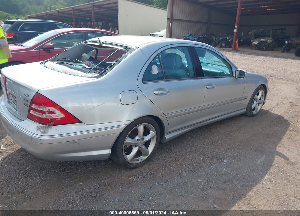 2006 MERCEDES-BENZ C 230 SPORT VIN: WDBRF52H86A844536