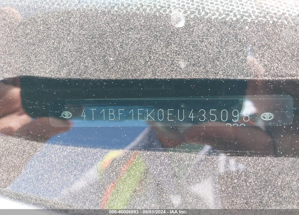 2014 TOYOTA CAMRY SE VIN: 4T1BF1FK0EU435098