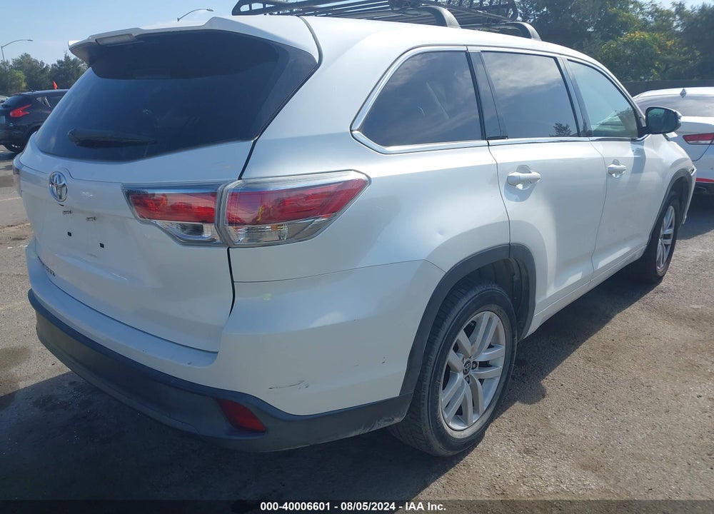 2016 TOYOTA HIGHLANDER LE V6 VIN: 5TDZKRFH1GS182480