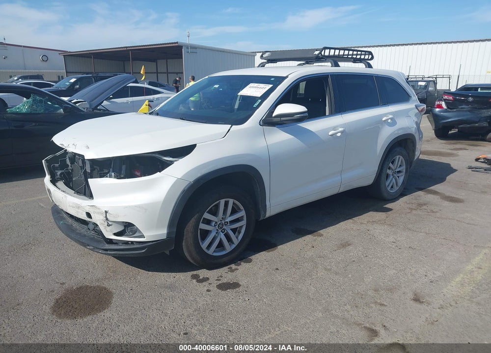 2016 TOYOTA HIGHLANDER LE V6 VIN: 5TDZKRFH1GS182480