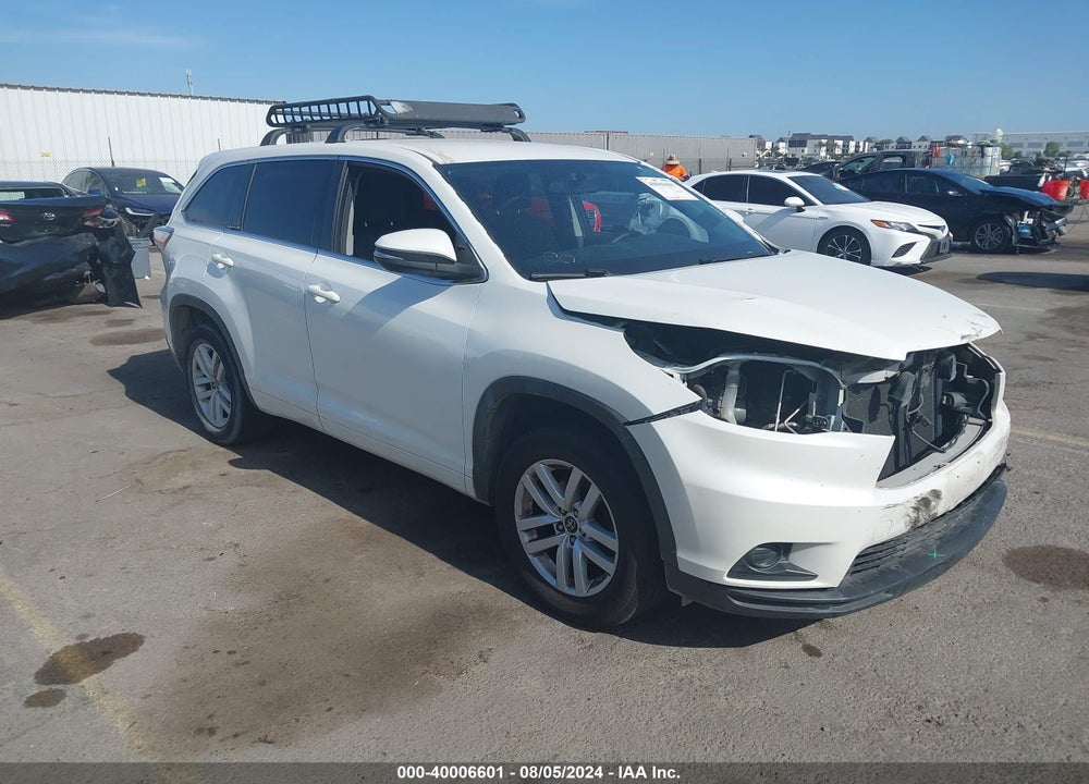 2016 TOYOTA HIGHLANDER LE V6 VIN: 5TDZKRFH1GS182480