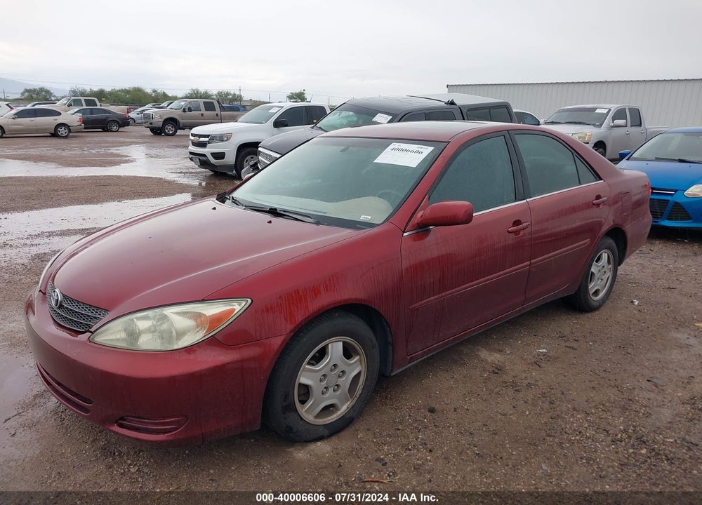 2002 TOYOTA CAMRY LE V6 VIN: 4T1BF32K72U023550
