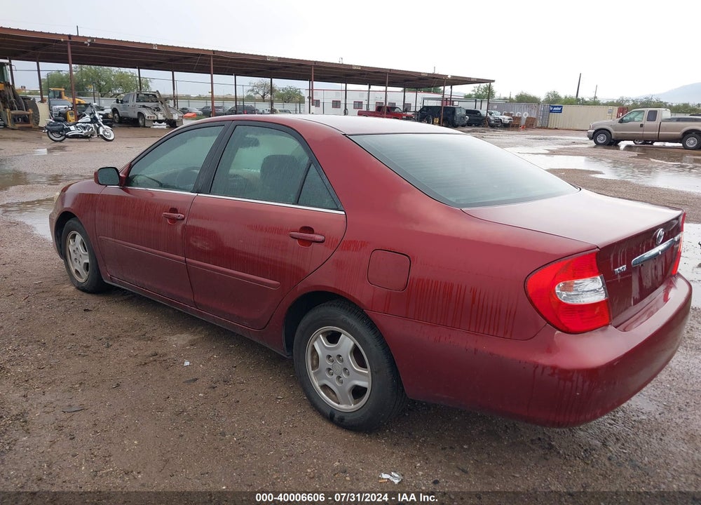 2002 TOYOTA CAMRY LE V6 VIN: 4T1BF32K72U023550