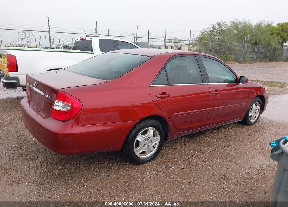 2002 TOYOTA CAMRY LE V6 VIN: 4T1BF32K72U023550