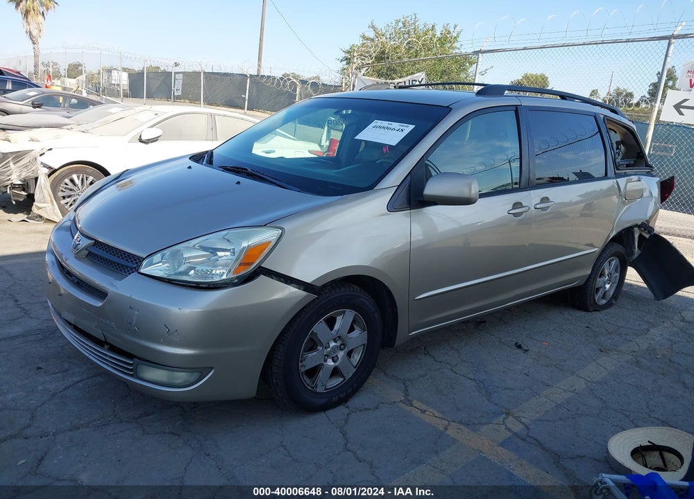 2004 TOYOTA SIENNA XLE VIN: 5TDZA22C94S033914