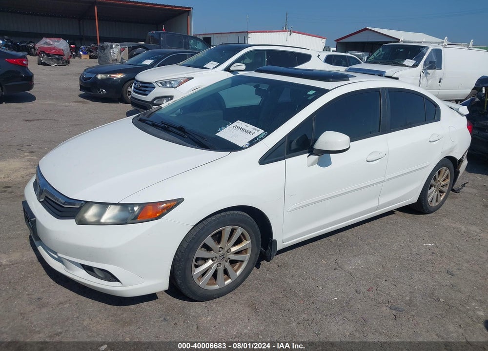 2012 HONDA CIVIC EX-L VIN: 19XFB2F91CE381066