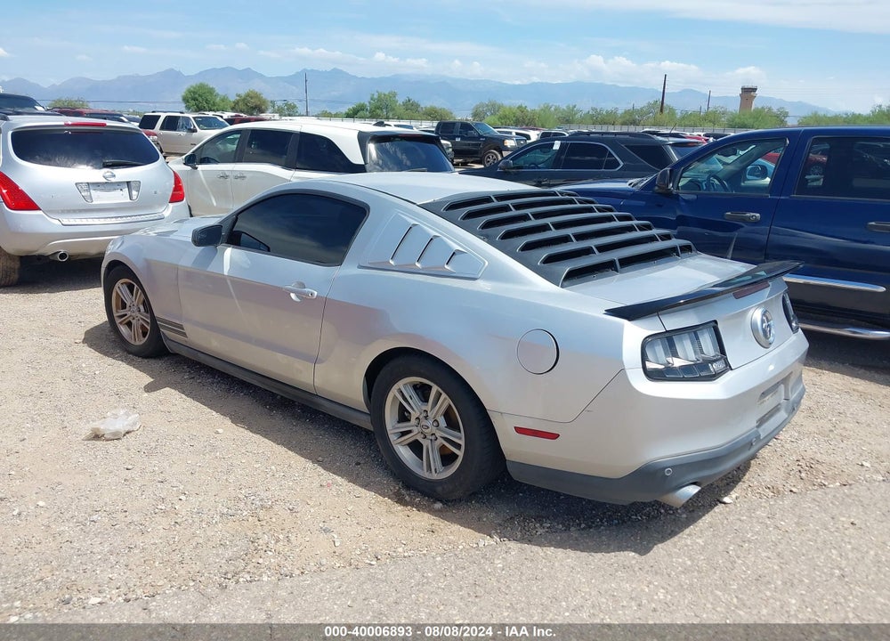 2012 FORD MUSTANG V6 VIN: 1ZVBP8AM5C5272908