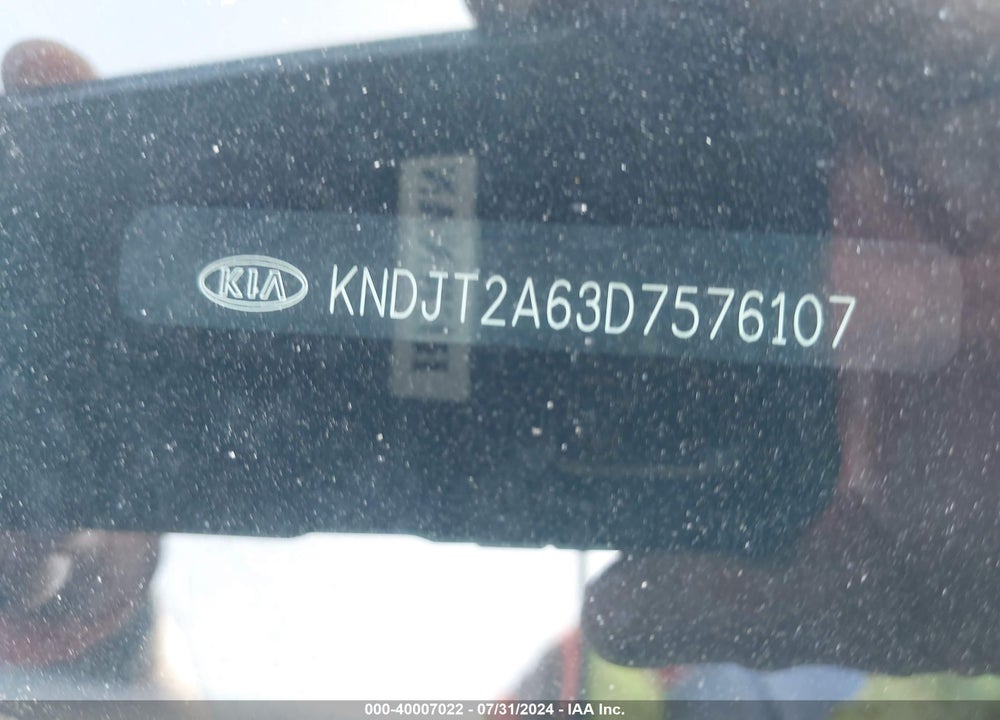 2013 KIA SOUL VIN: KNDJT2A63D7576107