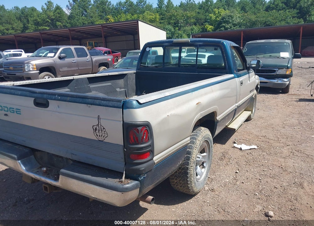1995 DODGE RAM 1500 VIN: 1B7HC16Z7SS276835