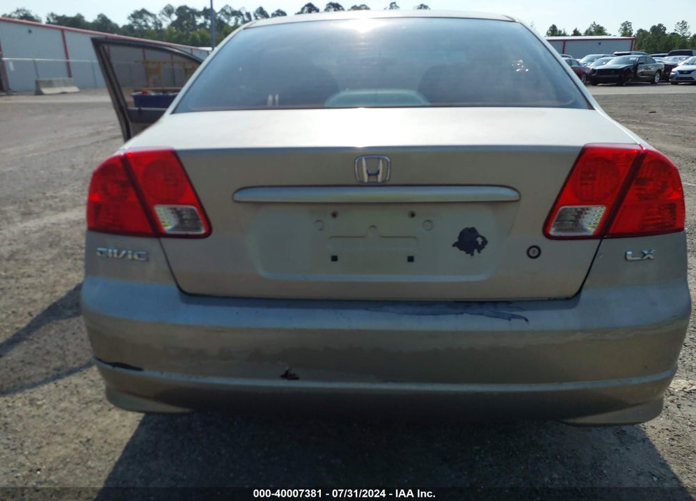 2004 HONDA CIVIC LX VIN: 2HGES16514H551422