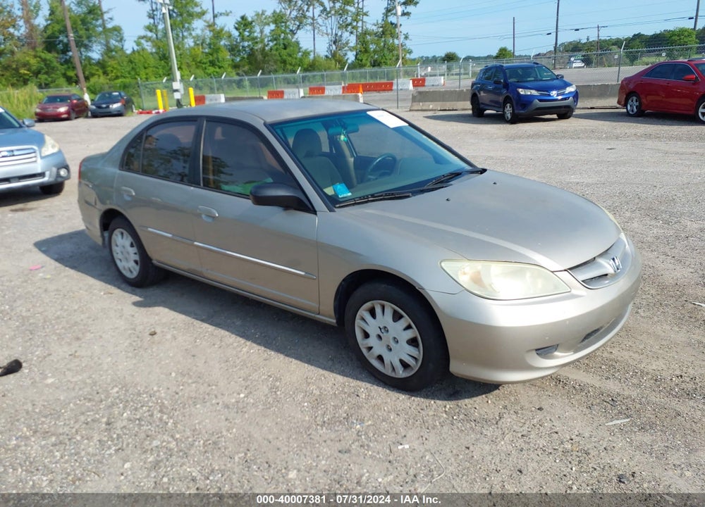 2004 HONDA CIVIC LX VIN: 2HGES16514H551422