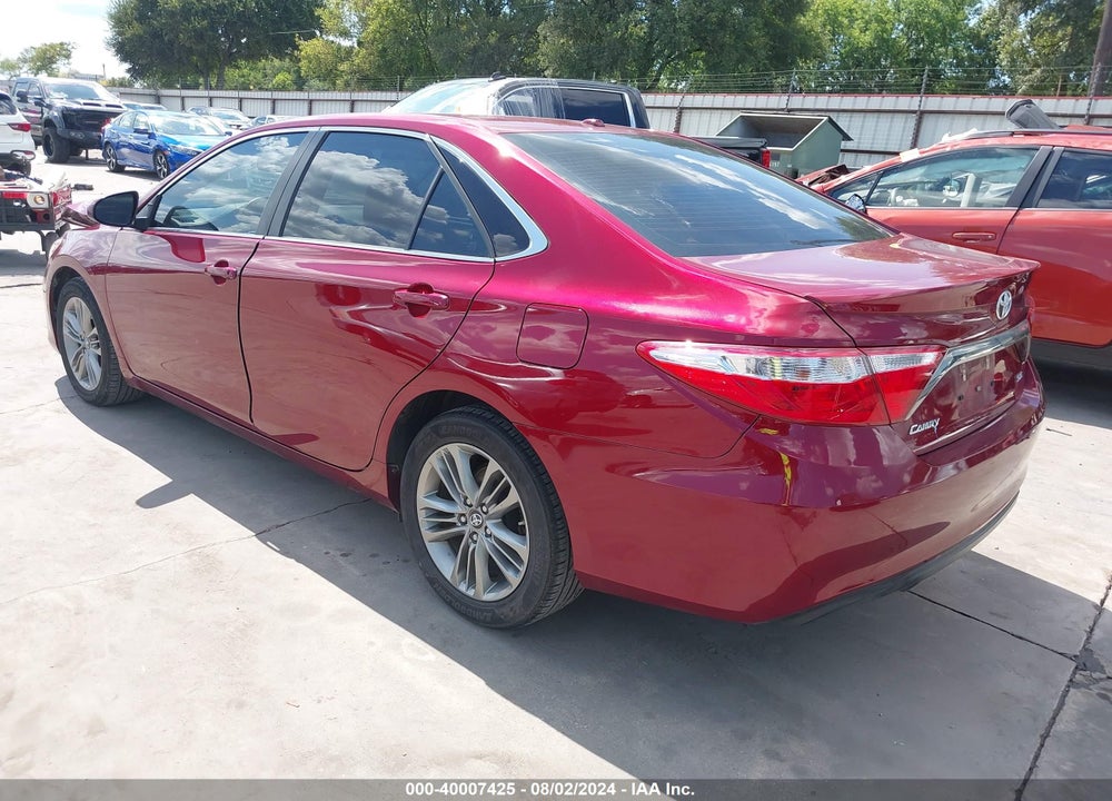 2016 TOYOTA CAMRY SE VIN: 4T1BF1FK3GU597021