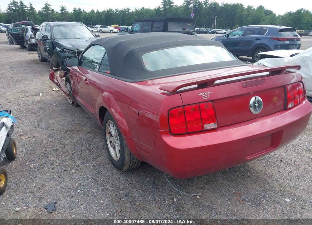 2006 FORD MUSTANG V6 VIN: 1ZVFT84N765163985
