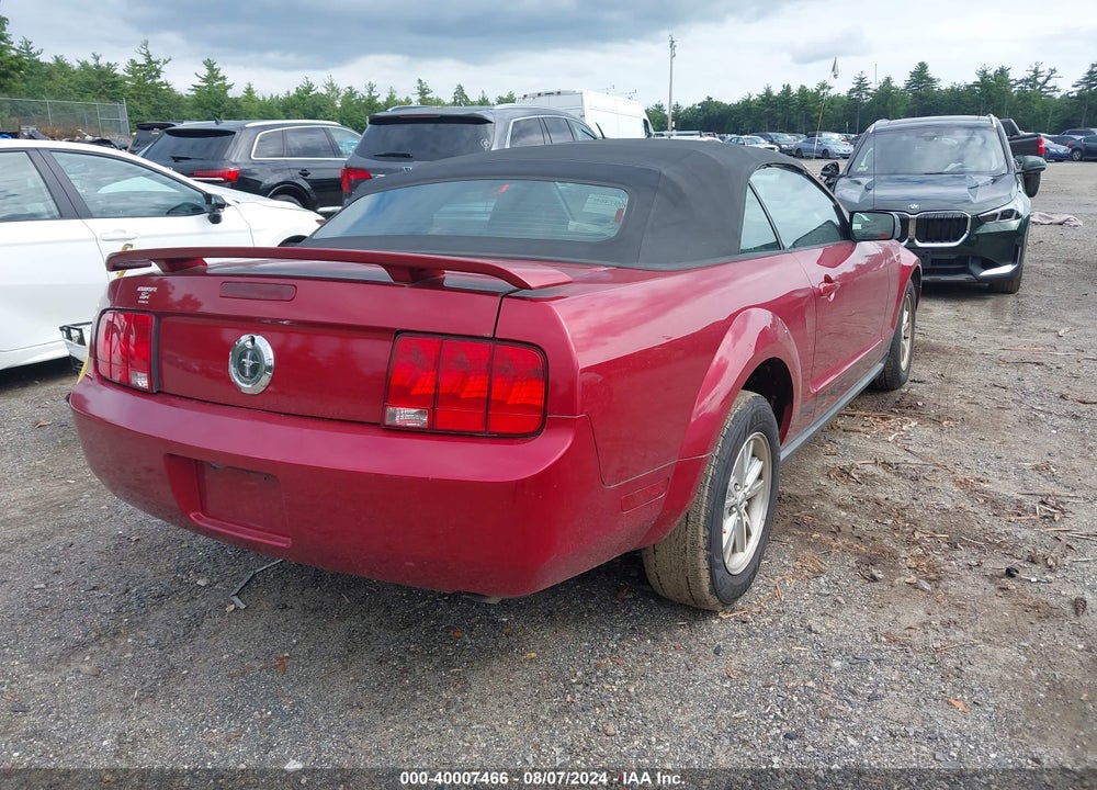 2006 FORD MUSTANG V6 VIN: 1ZVFT84N765163985