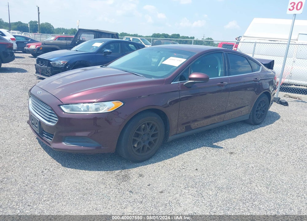 2013 FORD FUSION S VIN: 3FA6P0G76DR135407