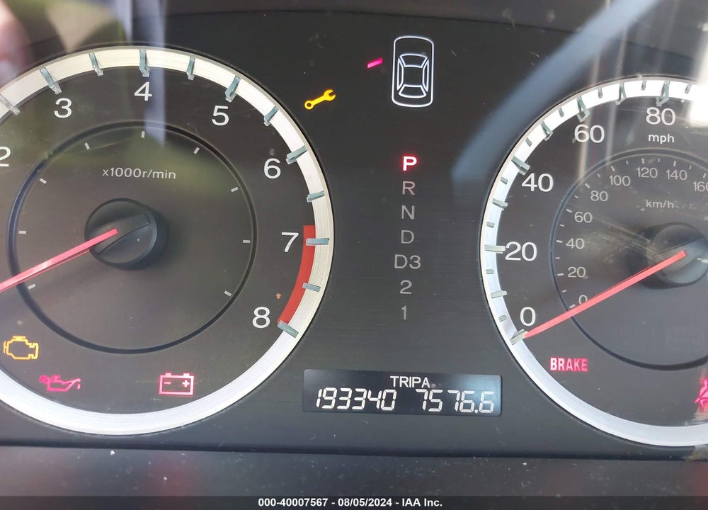 2008 HONDA ACCORD 2.4 LX-P VIN: 1HGCP26428A009305