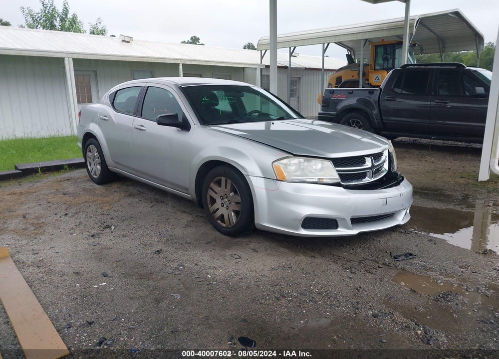 2012 DODGE AVENGER SE VIN: 1C3CDZAB4CN138111