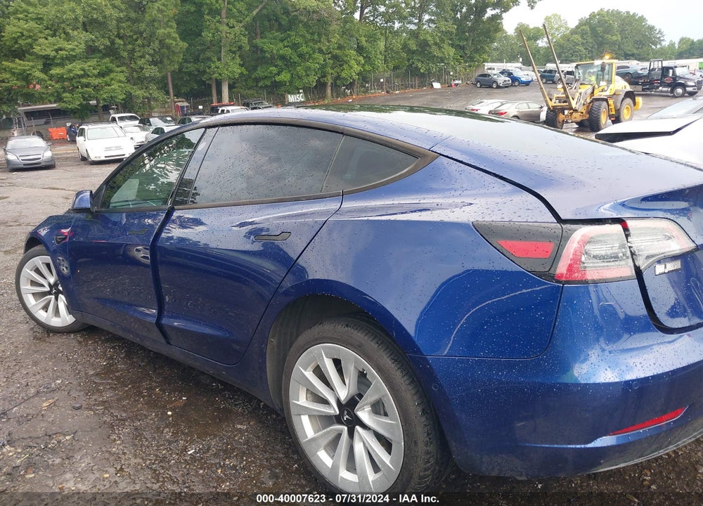 2022 TESLA MODEL 3 VIN: 5YJ3E1EB7NF142580