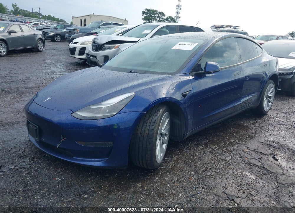 2022 TESLA MODEL 3 VIN: 5YJ3E1EB7NF142580