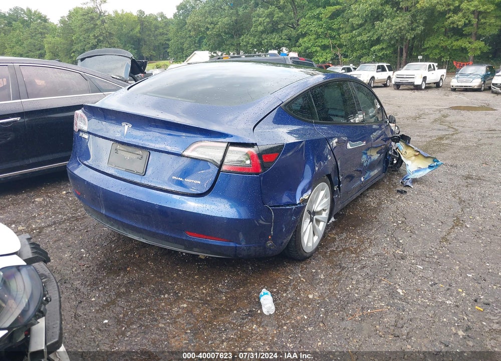 2022 TESLA MODEL 3 VIN: 5YJ3E1EB7NF142580