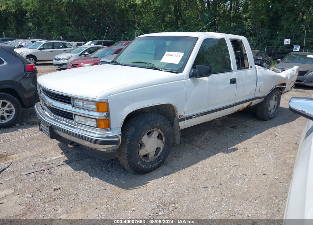 1998 CHEVROLET K1500 FLEETSIDE VIN: 2GCEK19RXW1222212