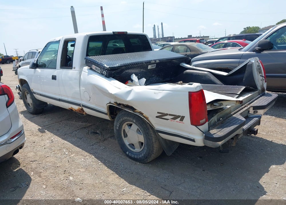 1998 CHEVROLET K1500 FLEETSIDE VIN: 2GCEK19RXW1222212