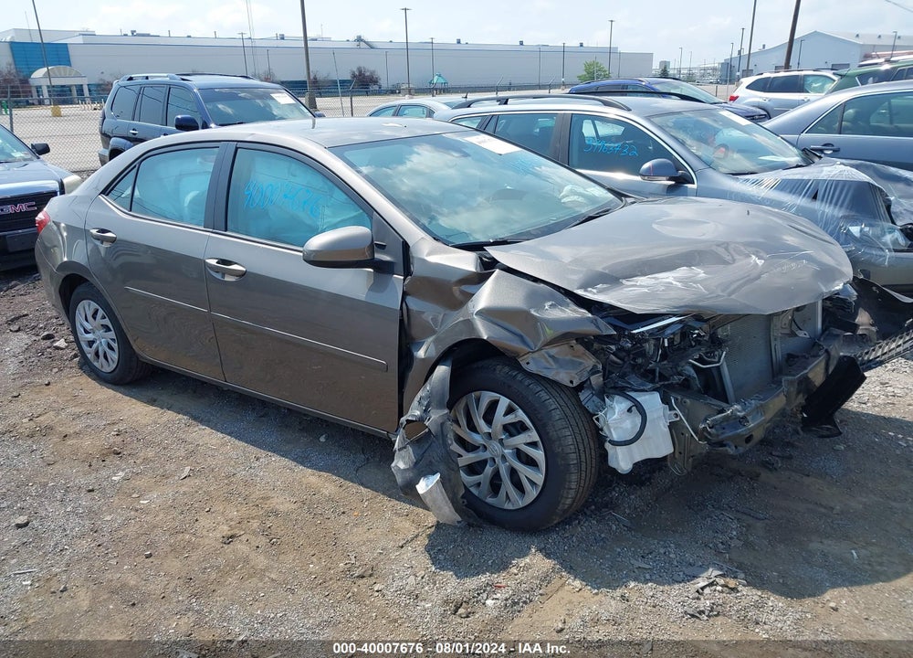 2018 TOYOTA COROLLA LE VIN: 2T1BURHE1JC103405