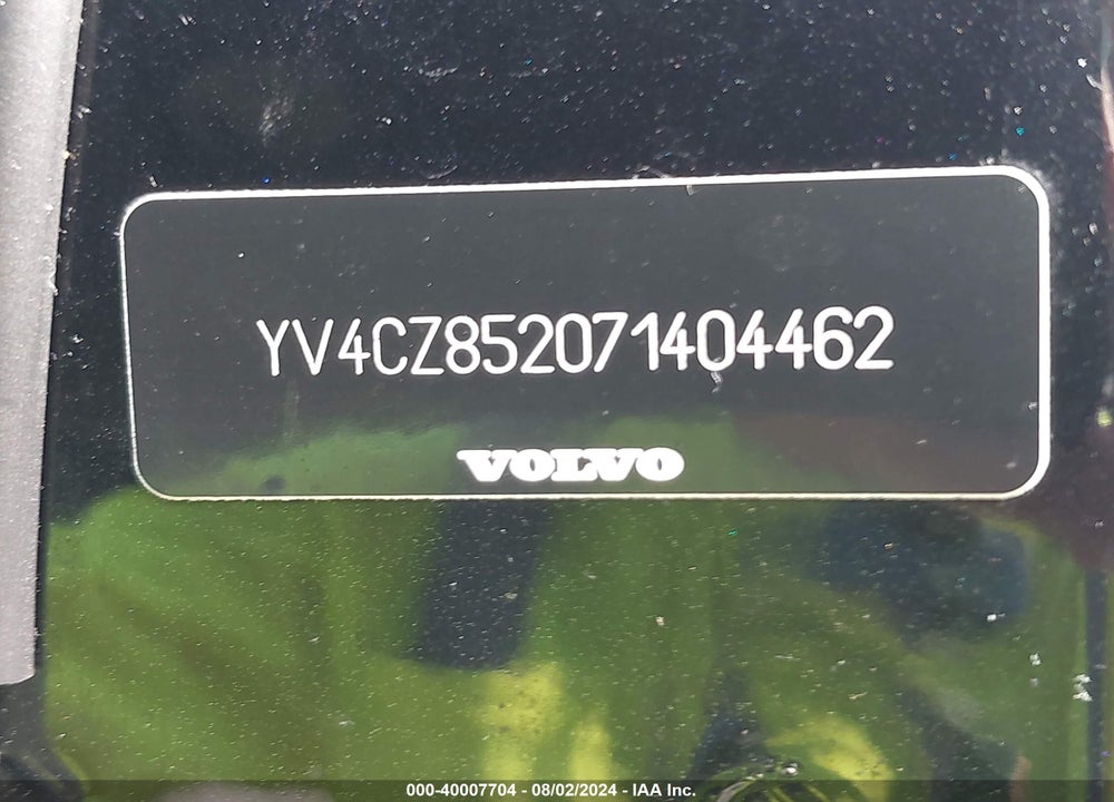 2007 VOLVO XC90 V8 VIN: YV4CZ852071404462