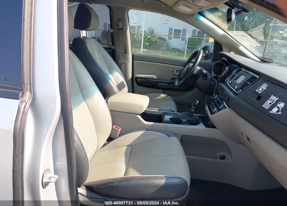 2016 KIA SEDONA EX VIN: KNDMC5C12G6147728