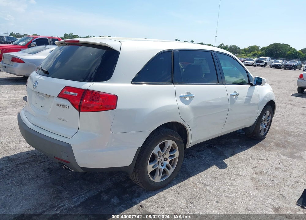 2007 ACURA MDX TECHNOLOGY PACKAGE VIN: 2HNYD28317H513677