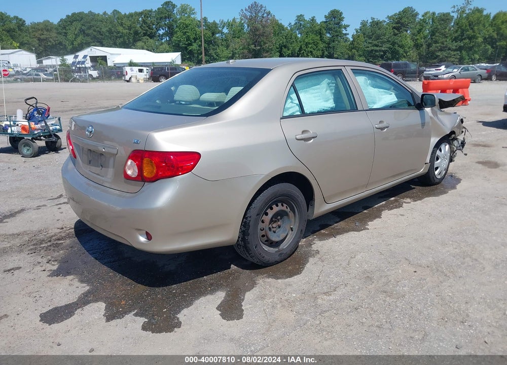 2009 TOYOTA COROLLA LE VIN: 2T1BU40E59C130987