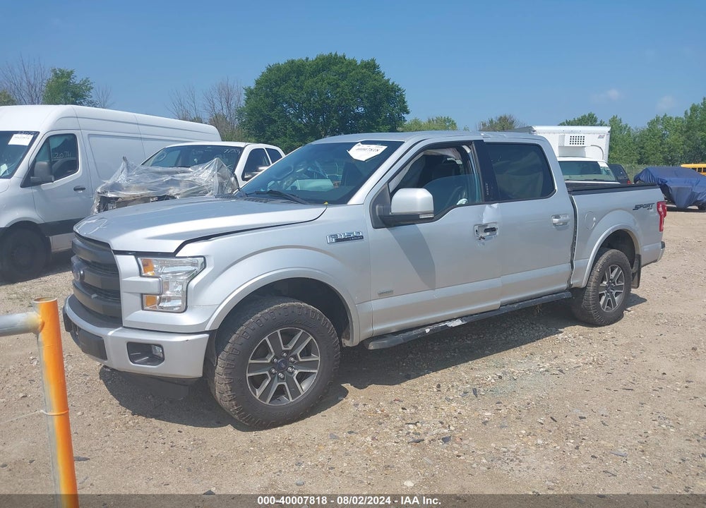 2016 FORD F-150 LARIAT VIN: 1FTEW1EG8GKE92159