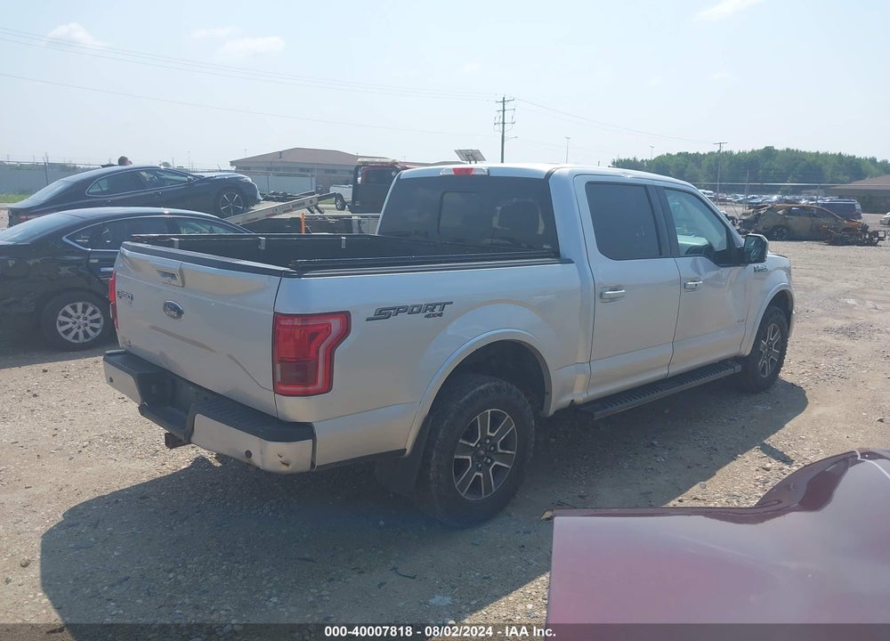 2016 FORD F-150 LARIAT VIN: 1FTEW1EG8GKE92159