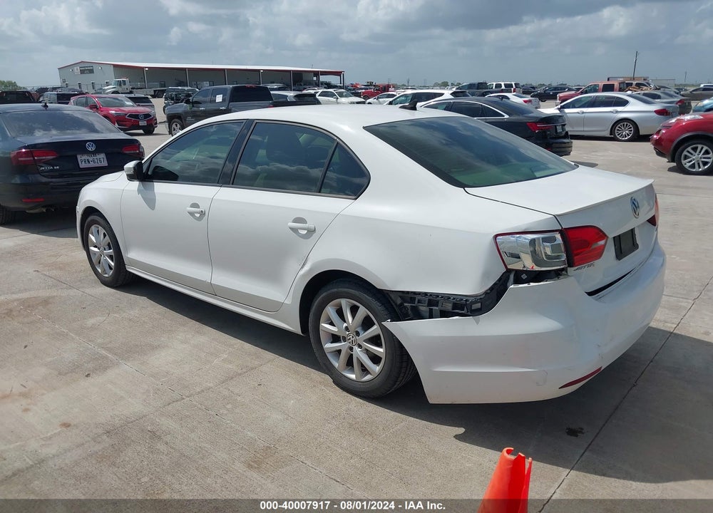 2012 VOLKSWAGEN JETTA 2.5L SE VIN: 3VWDX7AJ2CM412996