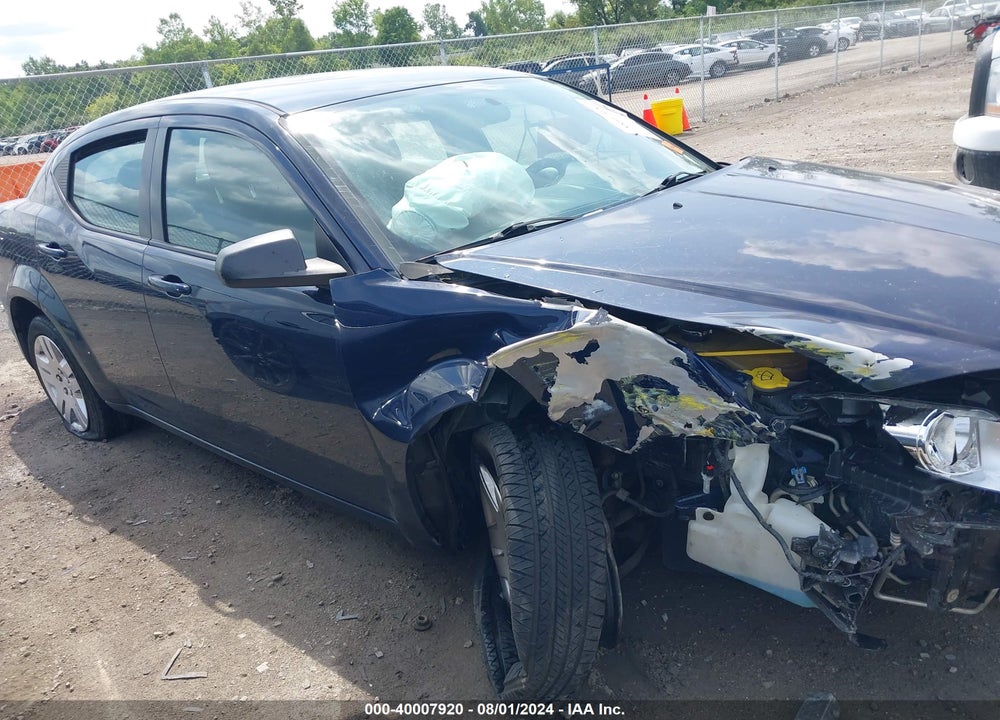2013 DODGE AVENGER SE V6 VIN: 1C3CDZAG3DN757229