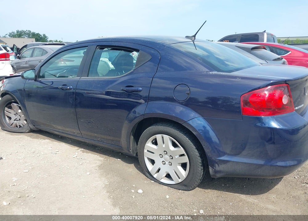 2013 DODGE AVENGER SE V6 VIN: 1C3CDZAG3DN757229