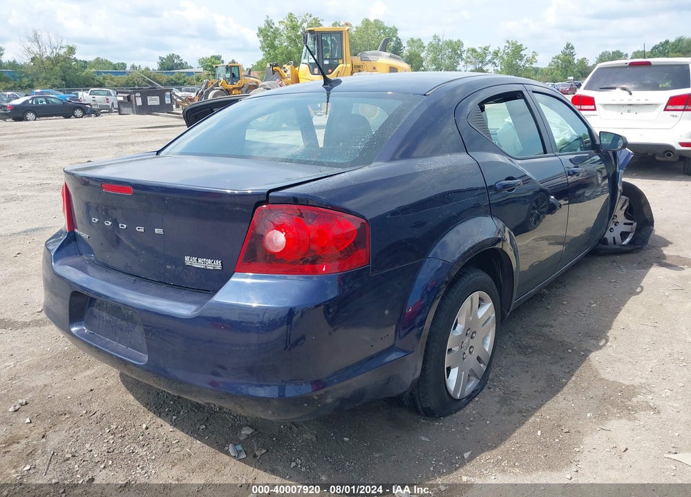 2013 DODGE AVENGER SE V6 VIN: 1C3CDZAG3DN757229