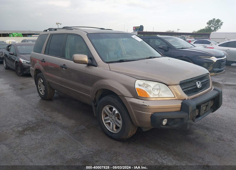 2003 HONDA PILOT EX-L VIN: 2HKYF187X3H617115
