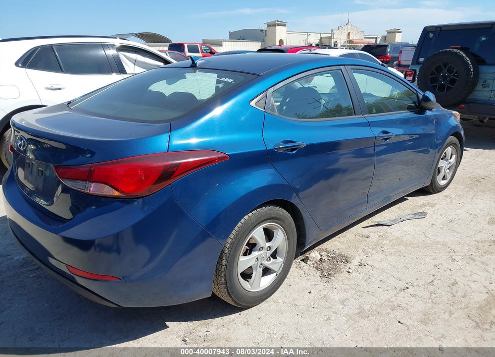 2014 HYUNDAI ELANTRA SE VIN: KMHDH4AE3EU199505