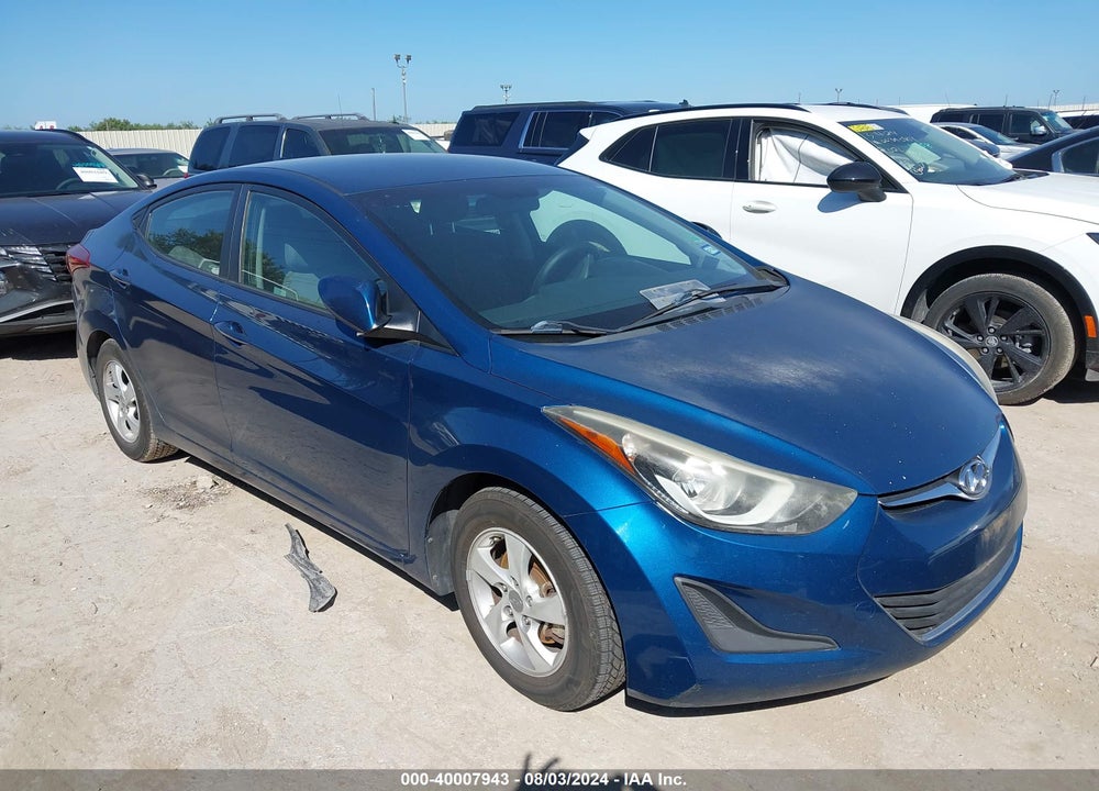 2014 HYUNDAI ELANTRA SE VIN: KMHDH4AE3EU199505