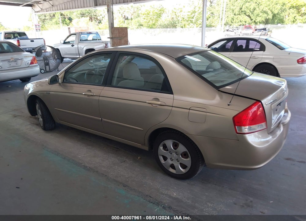 2007 KIA SPECTRA EX VIN: KNAFE121X75456590