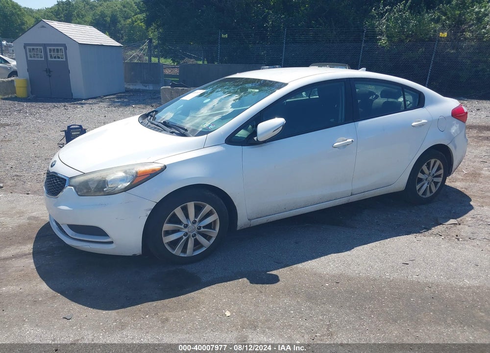 2014 KIA FORTE LX VIN: KNAFX4A67E5138481