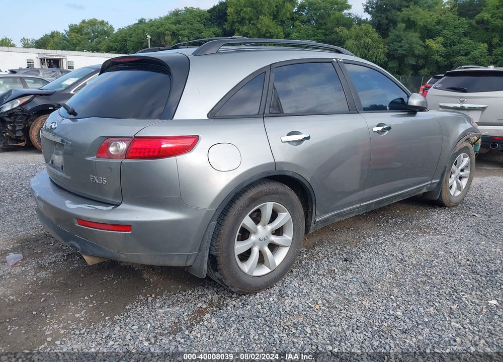 2005 INFINITI FX35 VIN: JNRAS08UX5X106301