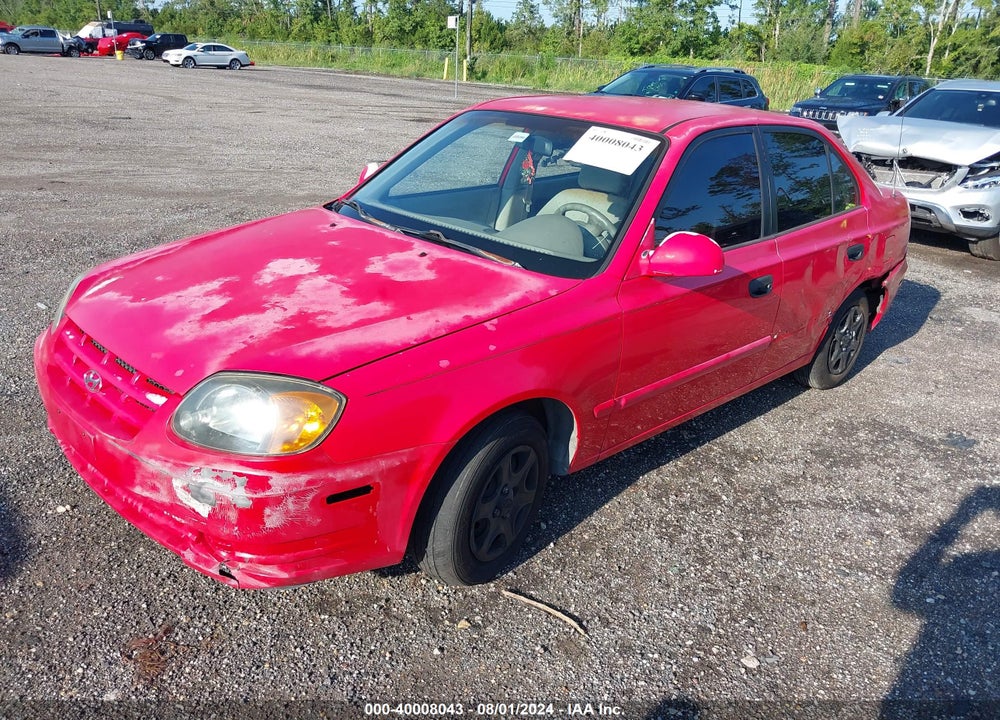 2003 HYUNDAI ACCENT GL VIN: KMHCG45C03U422510