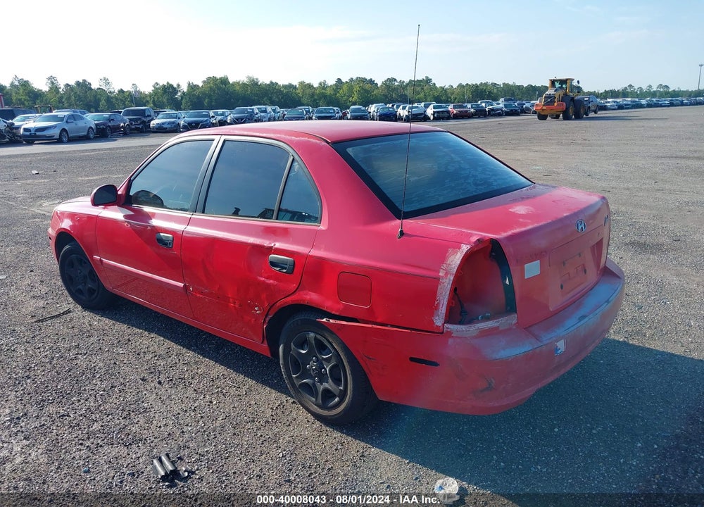 2003 HYUNDAI ACCENT GL VIN: KMHCG45C03U422510